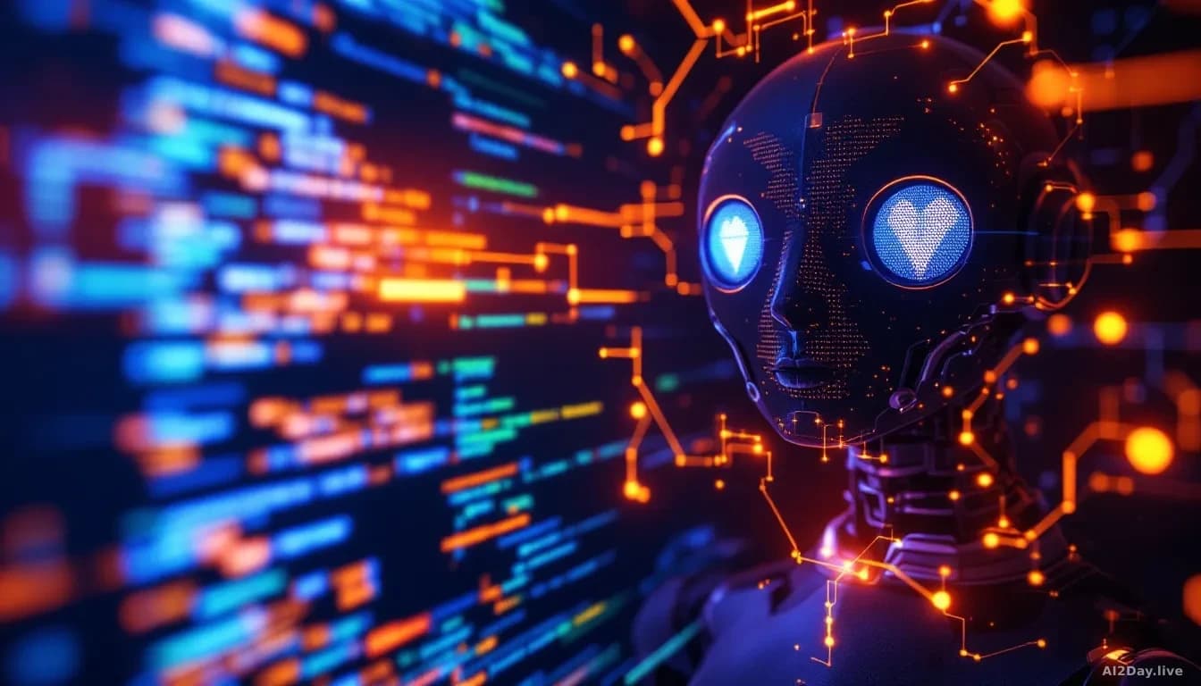 An AI scanning software code for vulnerabilities