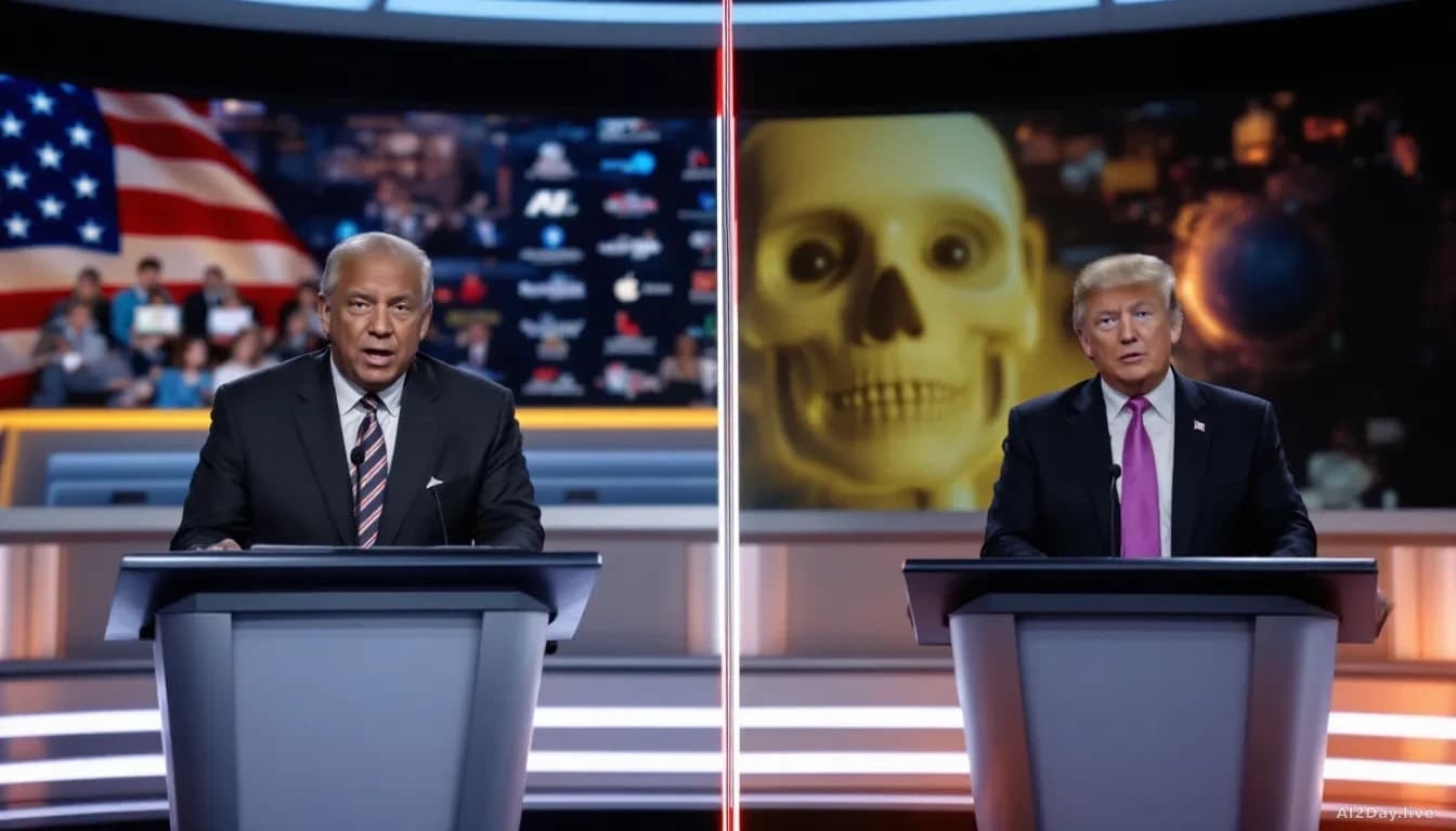 Illustration: A split-screen