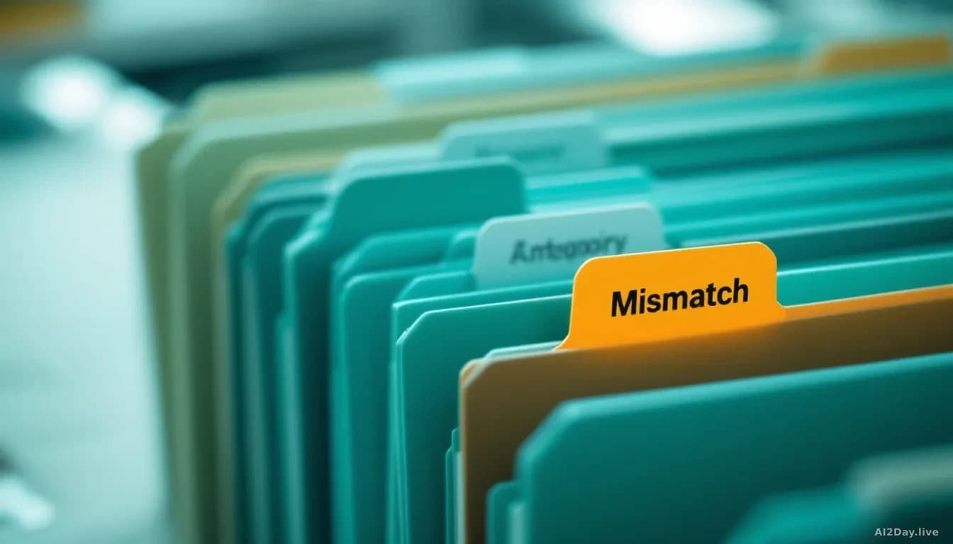 Photoreal news-editorial 16:9 image: a close-up of multiple colour-coded folders or filing tabs fanned out on a clean desk, each tab labelled with a different a