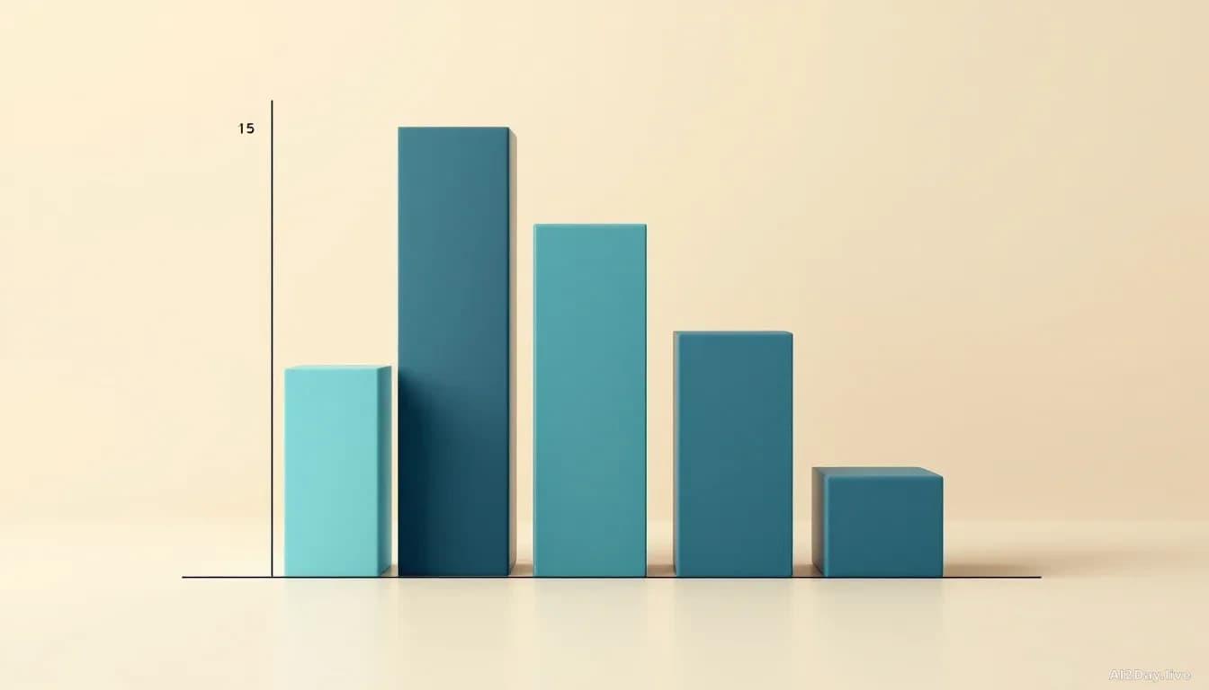 Illustration: Abstract bar chart showing one small bar labelled week one and five taller bars labelled week two