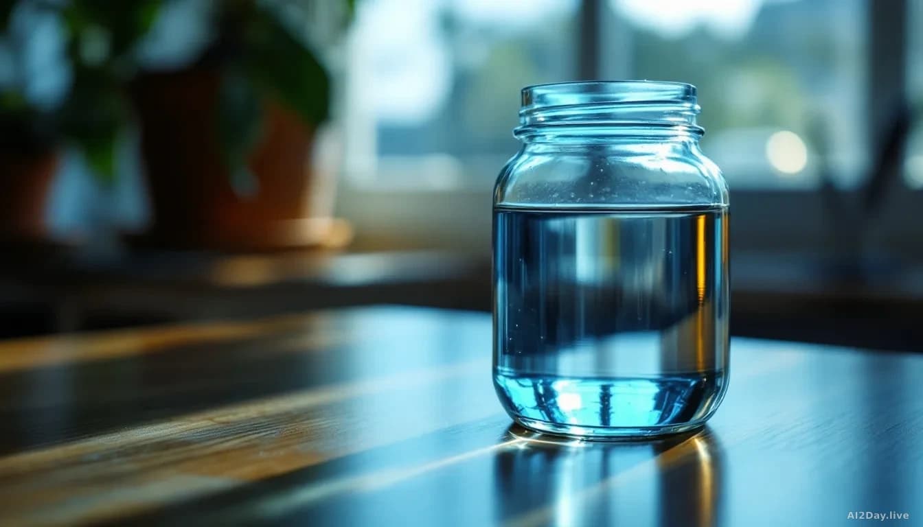 Illustration: The water is perfectly still