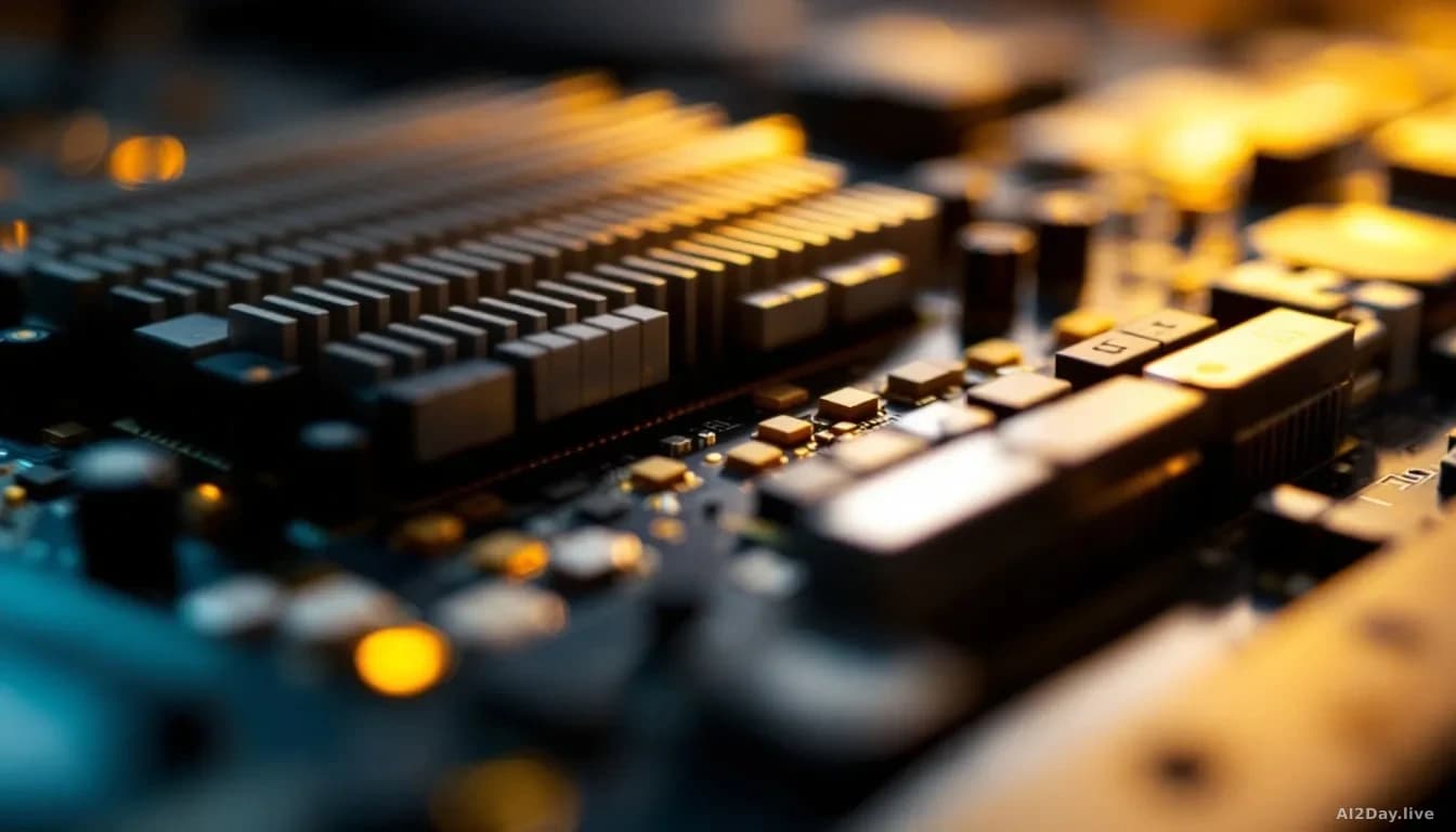 Macro of a graphics processor board